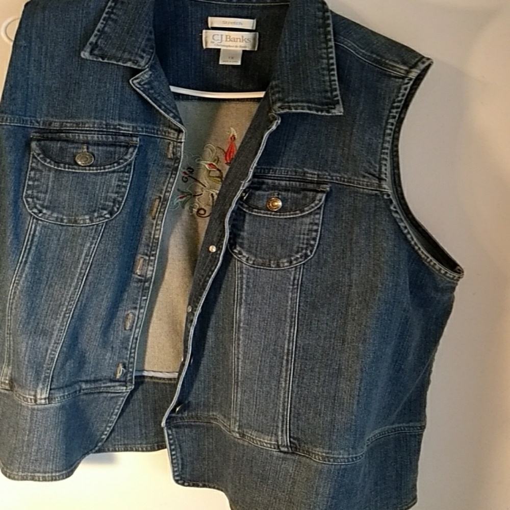 CJ Banks Denim Vest